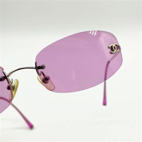 chanel heart purple|chanel purple sunglasses.